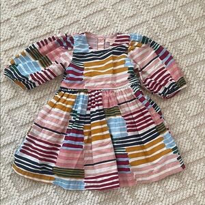 Pink Chicken Puff Sleeve Dress